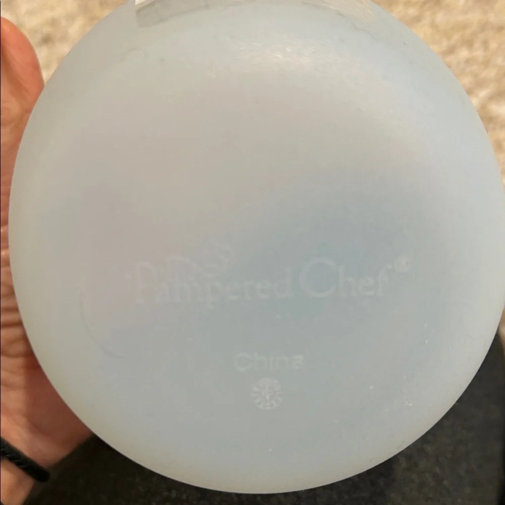 Pampered Chef silicone Prep Set measuring/storage bowls 3 Nesting~ Never Used - Picture 5 of 9